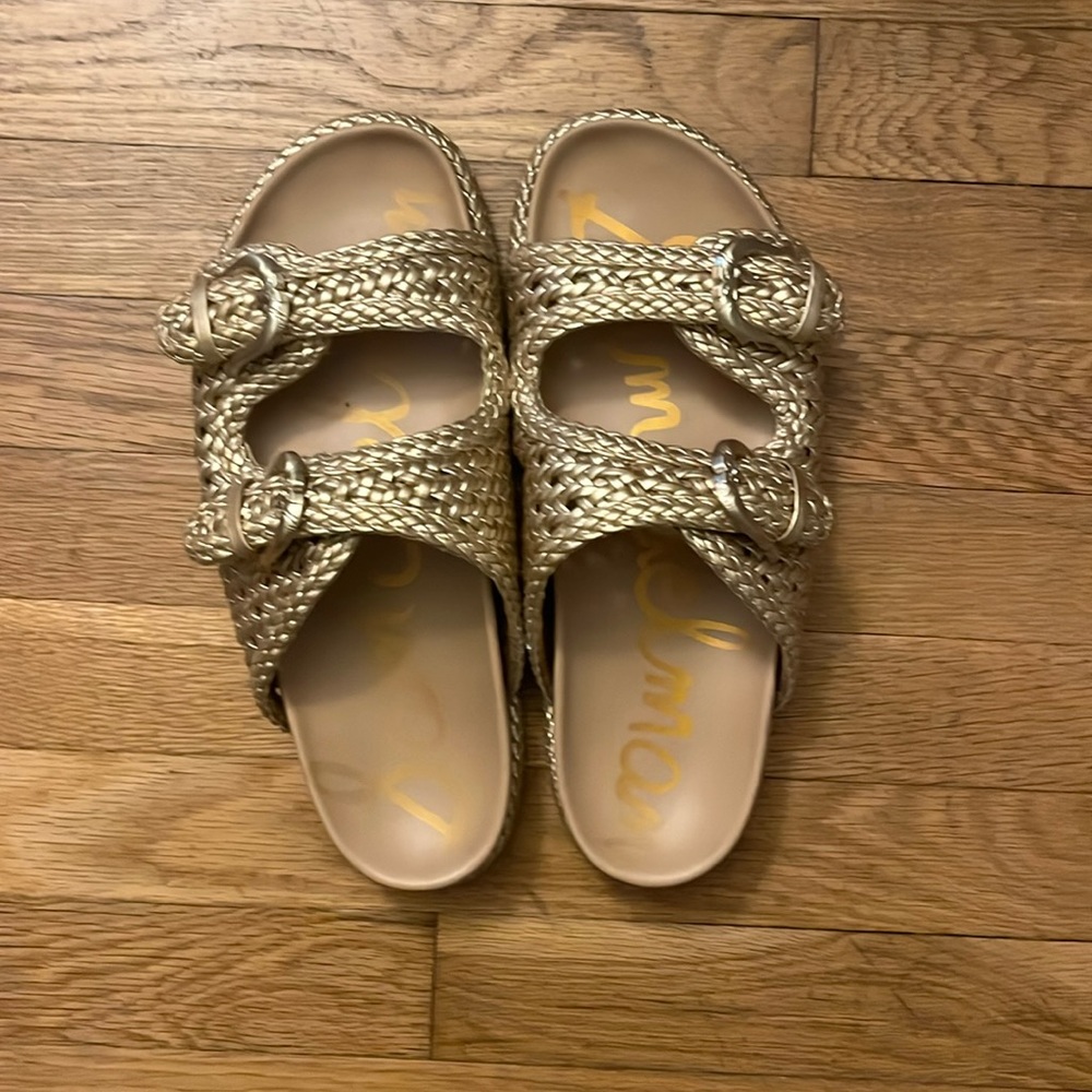 Sam Edelman Metallic Gold Reid Sandals size 9.5